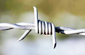 Barbed wire erode